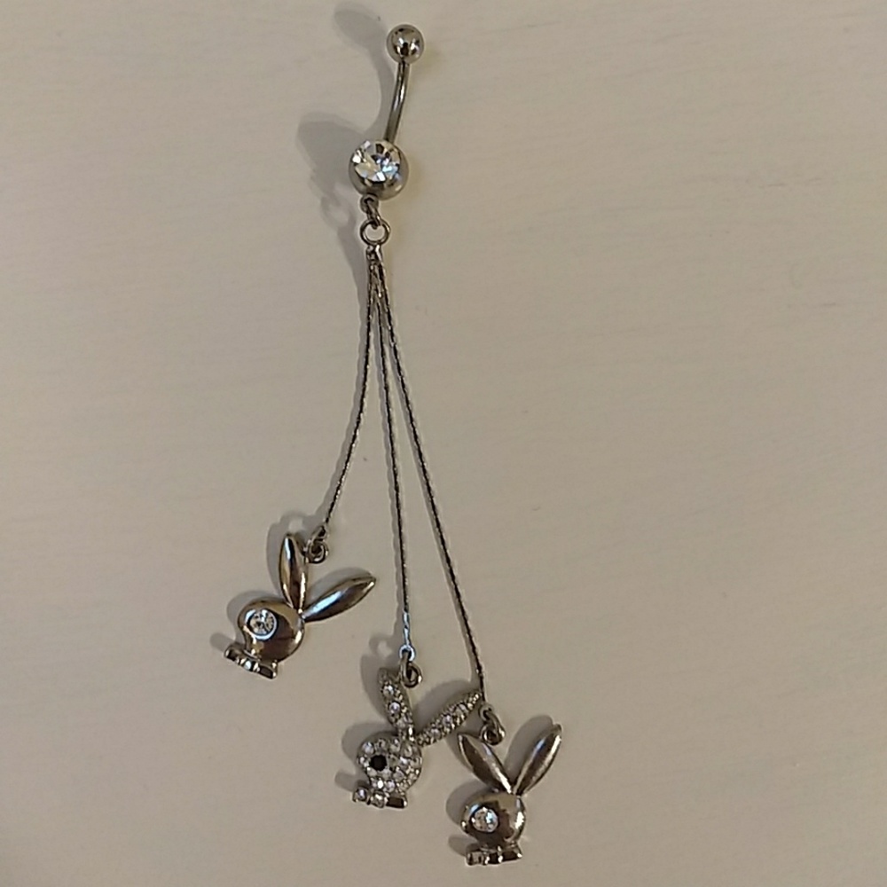 Playboy  faux belly button ring